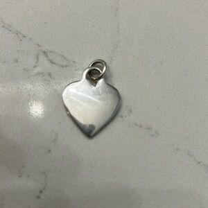 Minimalist Sterling Silver Heart charm